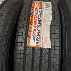 LT 245/75/16 Arroyo Tires 10ply