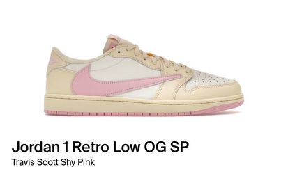 Air Jordan low 1  “shy pink”