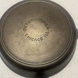 Vintage O’Brien and O’Brien Cast Iron Skillet