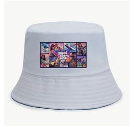 GRAND THEFT AUTO VI GTA 6 DOUBLE SIDED (white)  BUCKET HAT 💯% BRAND NEW 🤪