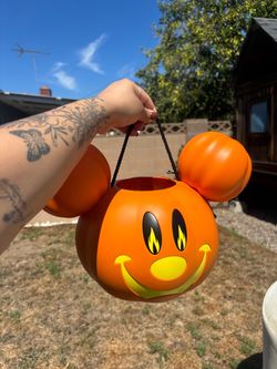 Mickey Mouse Halloween Pumpkin Trick-or-Treat Bucket