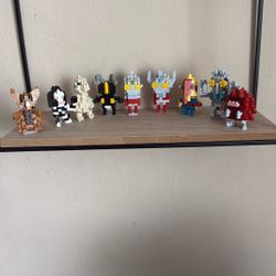 Ultraman NANO BLOCKS- BUILT- Sold As Is-  By Whole Set Or Individually - 