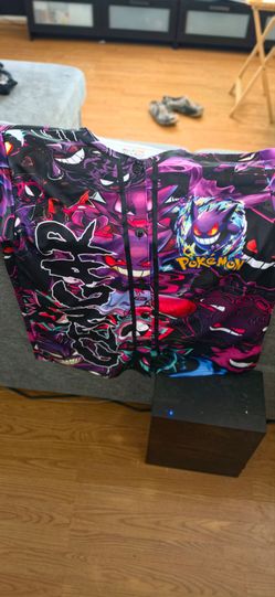 Gengar pokemon baseball jersey