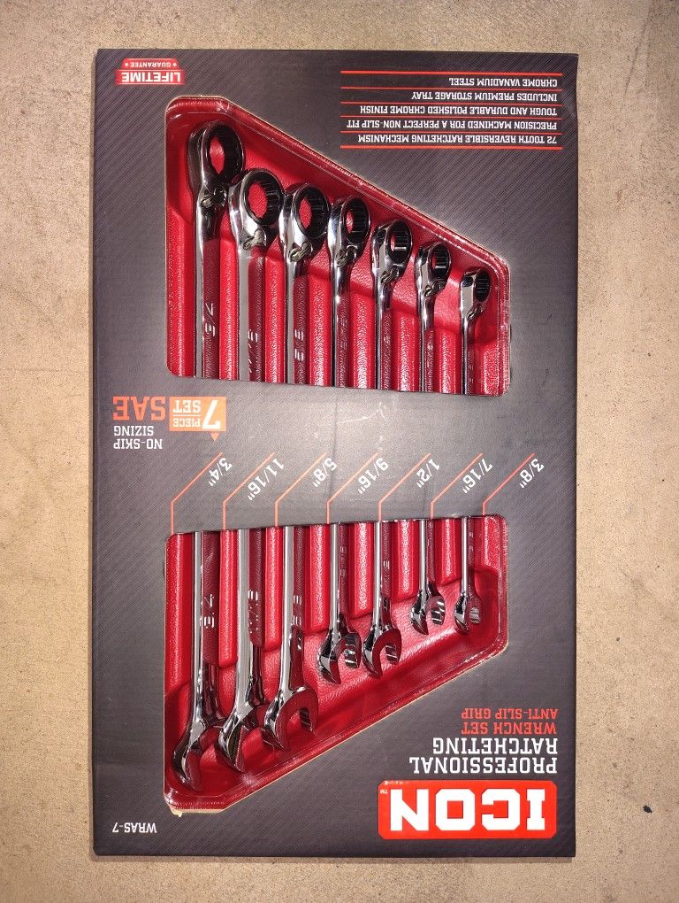ICON Ratcheting Wrench Set