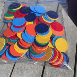 Colorful plastic learning circles