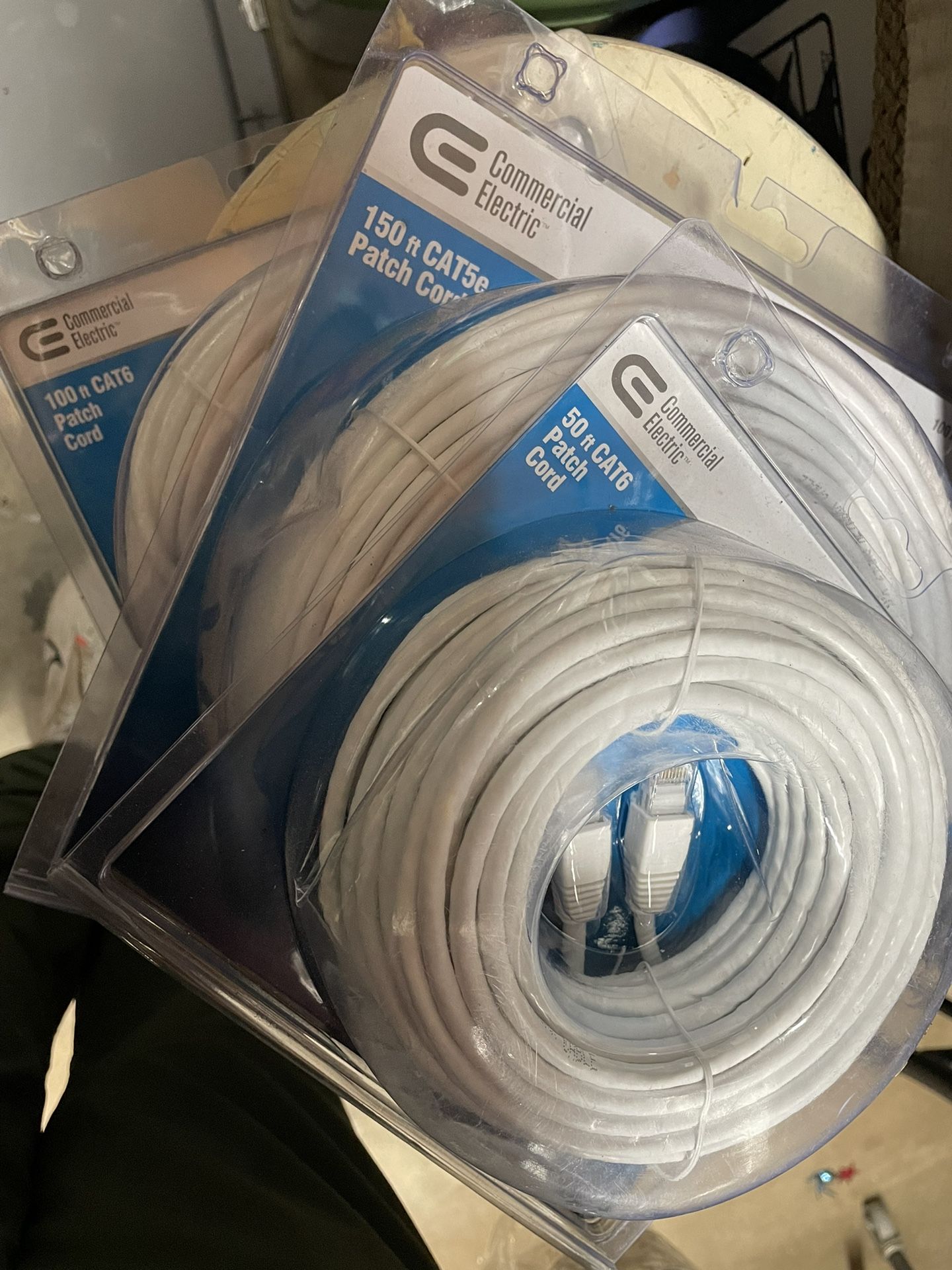 150 Feet Cat6  And 150 Feet CAT5e Patch Cord
