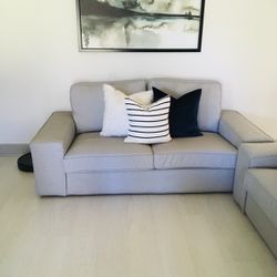 Sofa With Chaise & Loveseat Set