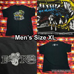 Vintage Y2K 2000 Rat Fink Mooneyes Ed Big Daddy Roth Black T-Shirt Men’s Size XL