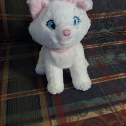 Disney Store Aristocats Marie Plush White Cat Stuffed Animal Toy 12" Kitten Bow