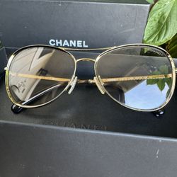 Gold Frame Chanel 