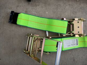 4" Ratchet Winch Strap with Flat Hook