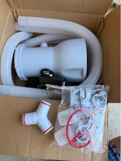 Above Ground Pool Filter Pump, 800 Gallons Flow Rate Pool Pumps Cartridge Pools Filters Pumps for High-Efficiency Water Clean & Debris Filtration, 800