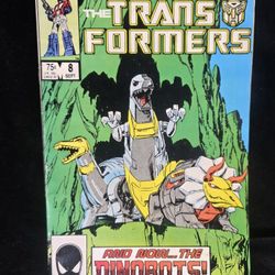 The Transformers Comic Book #8 First Appreciate Of The Dinobots Very High Grade