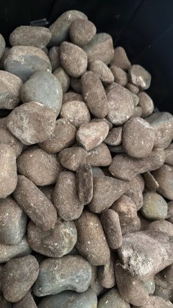 FREE landscaping rocks 2 totes 1/3 full