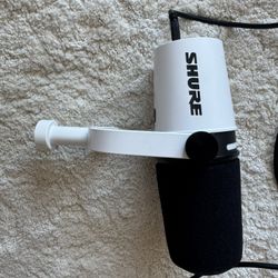 1 Left! NEW Shure MV7+ Podcast White Microphone 