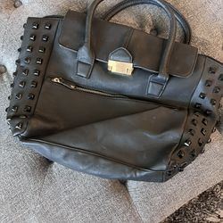 Cute Black Tote Size Bag 