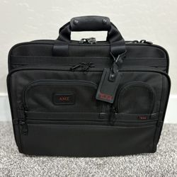 TUMI ‘Alpha FXT’ Black Nylon Deluxe Wheeled Briefcase - 26127DH 