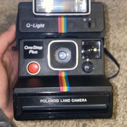 Working Vintage Polaroid One Step SX 70 with Q-light Flash