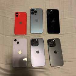 I Phone 12 Mini , 13pro , 14 (2), 14 Pro , 15 Pro