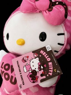 Hello Kitty "Love You" Valentine’s Day Greeter – NWT – Plush Collectible