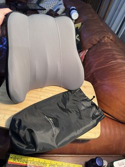 New Lumbar Support Pillow, Memory Foam Lumbar Pillow for Lower Back Pain Relief, Back Support Pillow for Office Chair, Car Seat; Gray