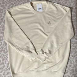 Alo Oat Milk Crewneck Sweater $45 **READ DESCRIPTION**