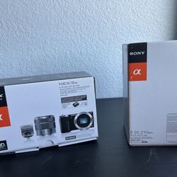 Sony NEX-5N 16.1 MP Compact Camera + Sony OSS lens