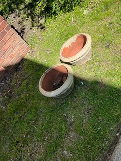 Flower pots/ bird cages /patio chairs and table / wood burner