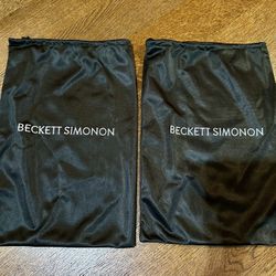 NEW Beckett Simonon Drawstring Dust Bag Black Cover Storage 13" x 9"