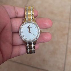 Bulova Crystal Stainless Steel Bracelet 