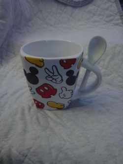 Disney Jerry Leigh Mickey Mouse Mug with Spoon