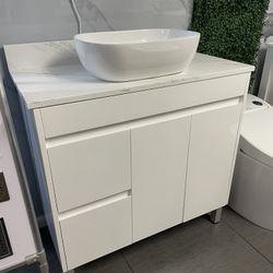 BLACK FRIDAY SALE ~ Modern PVC Bathroom Vanity - 36 inches