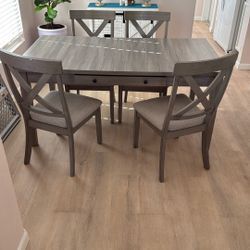 Wooden Table With Compartments 