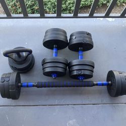 44lb adjustable Dumbbells 