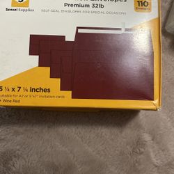 Wine Red Invitation Envelopes 