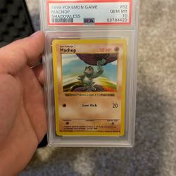 1999 Machop Shadowless PSA 10