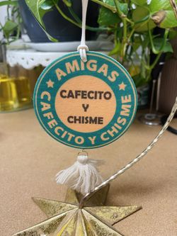 Car air Freshner “AMIGAS, CAFECITO y CHISME Sandalwood scent New
