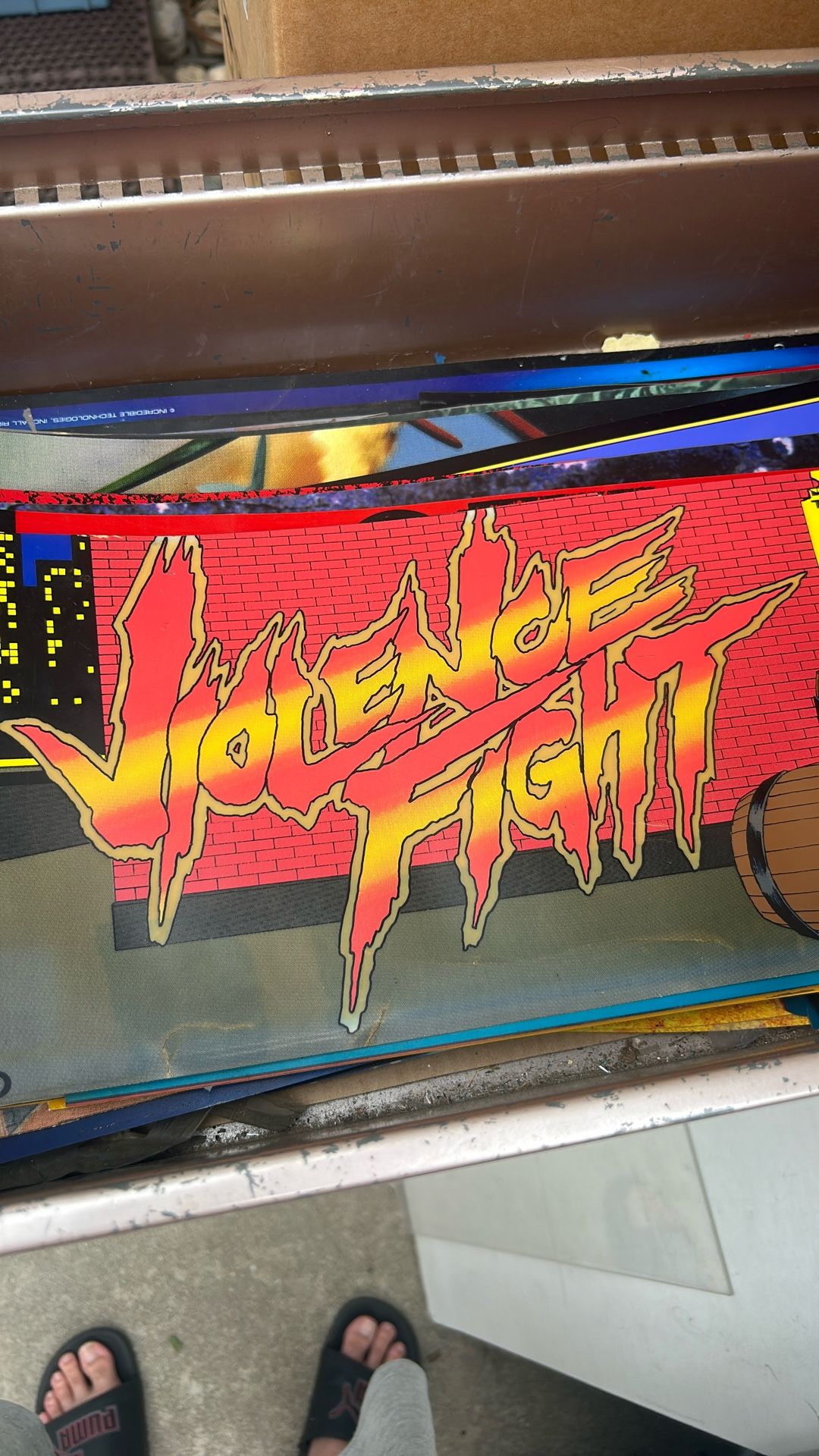 Violence Fight Arcade Marquee