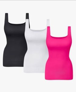 Womens Shapewear Tank Top Tummy Control - Seamless Compression Tanks for Women - Slimming Body Shaper Undershirt