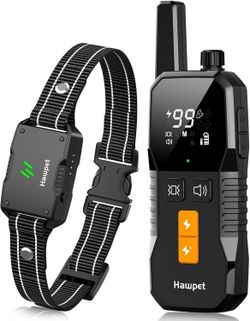 Dog Shock Collar with Remote Control - 4000FT Dog Training Collar IPX7 Waterproof Electric Collar with 4 Training Modes, Security Lock, Rechargeable e