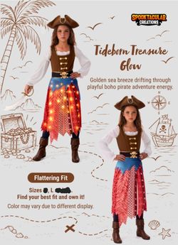 Girls Pirate Costume (L)