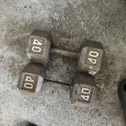 40 Lb Dumbbell