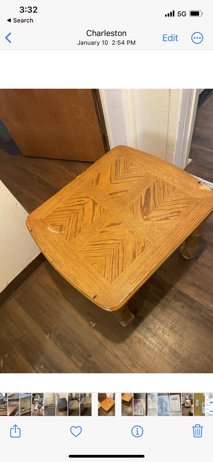 Small Wood Table 