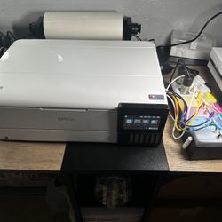 Converted Epson Et 8550 + The Roll Holder + The Ciss
