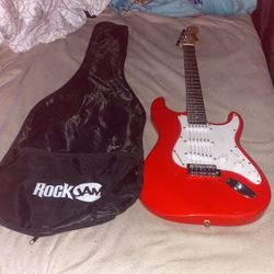 A Electric Guitar, RockJam , Red, 38 In