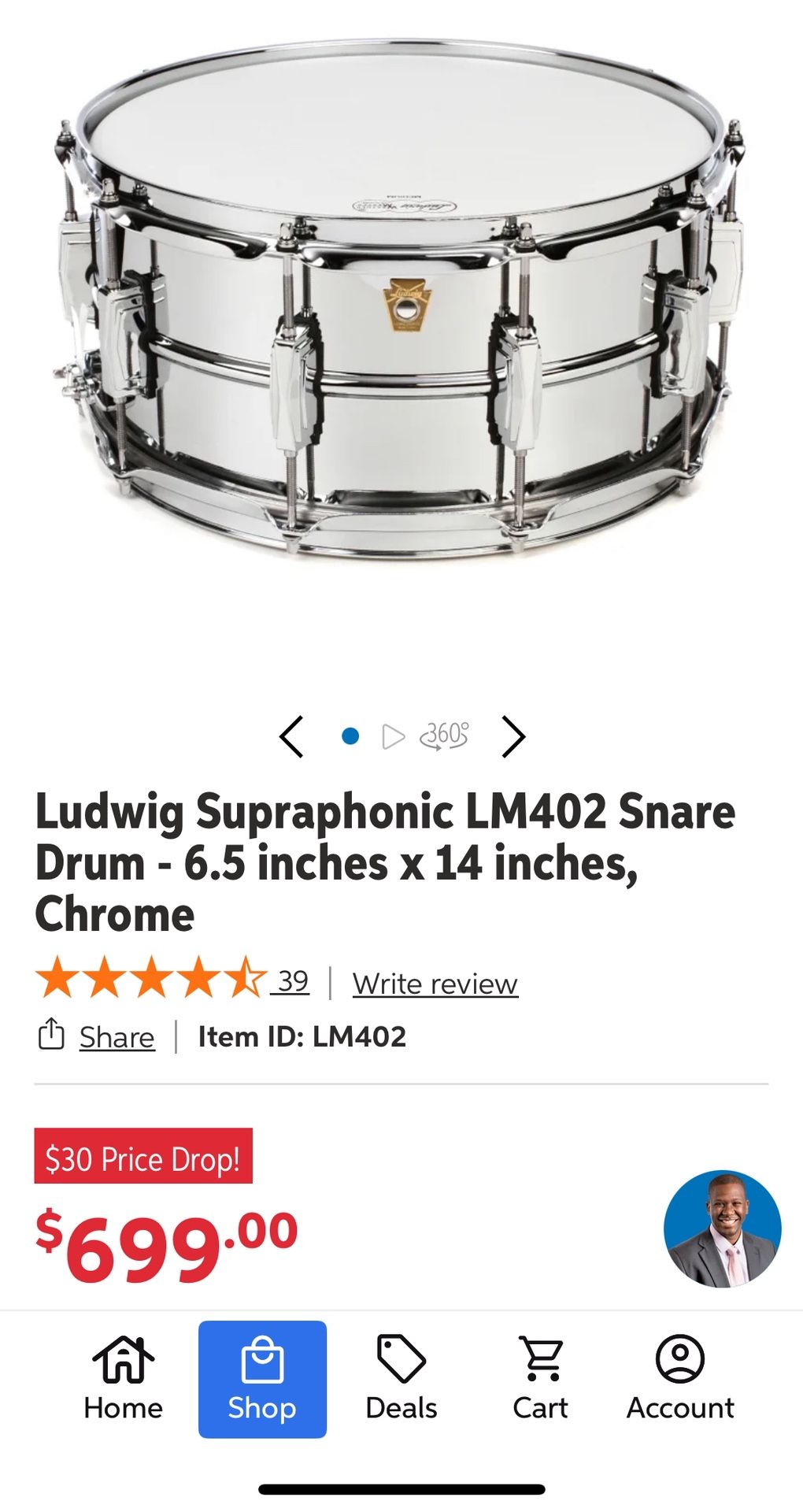 Ludwig Supraphonic 6.5 X14