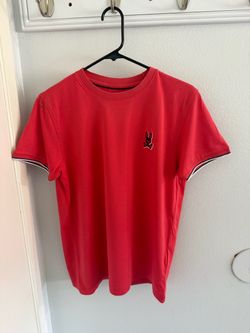Red psycho bunny shirt color red size 3