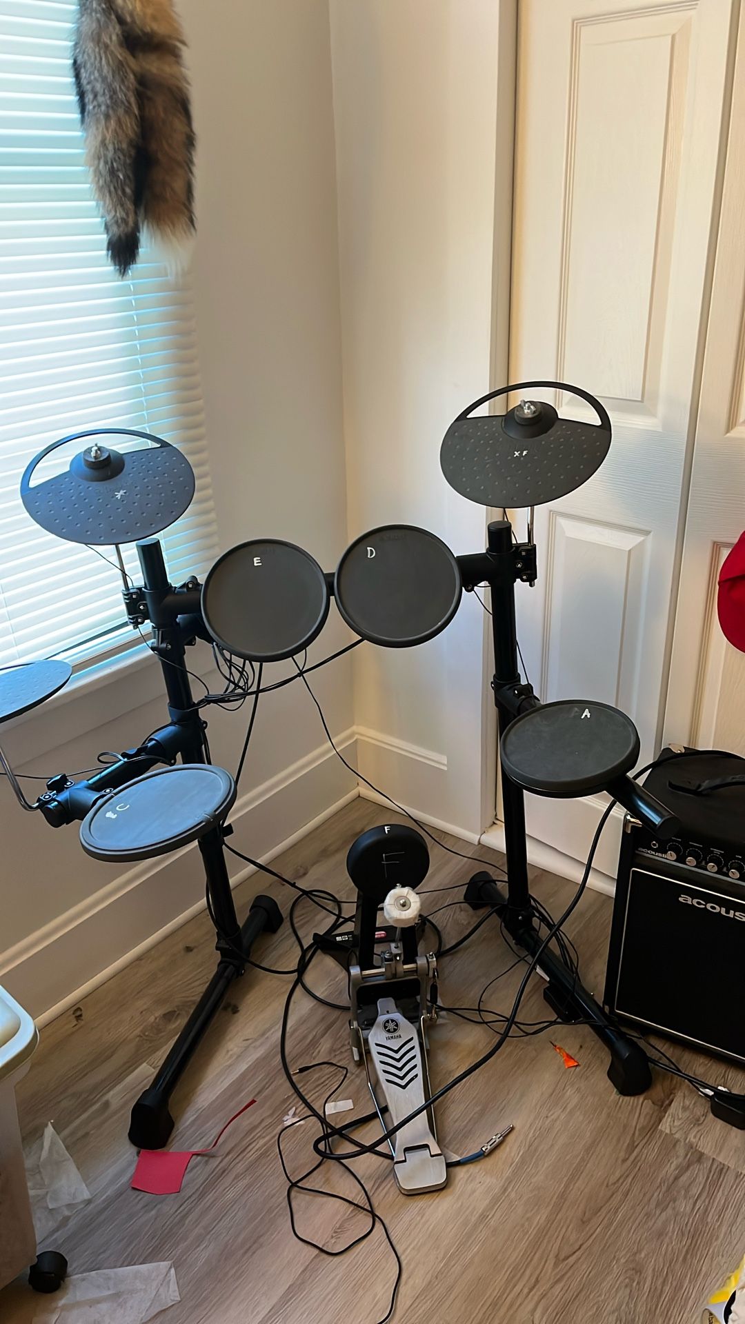 Yamaha Electric Drum Kick With Amp