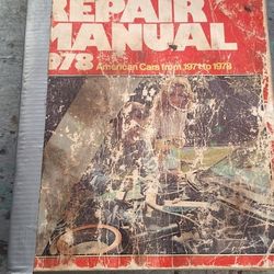 Older Car Repair Book, Used  See Pics. 35th Ave And McDowell Phx 