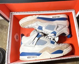Jordan Air Jordan 4 Retro OG Off White/Military Blue/Grey FV5029-141 Sneakers